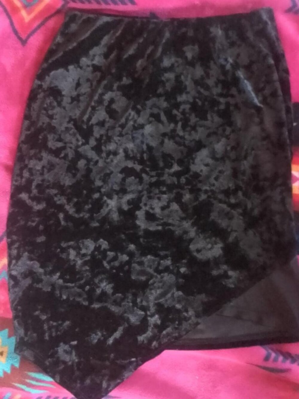 Black Velvet Skirt
